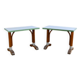 Bistro tables in laminate and beech – 1950