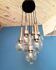 Chrome and glass cascade pendant light