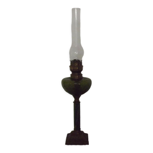 lampe à huile antique, - art nouveau