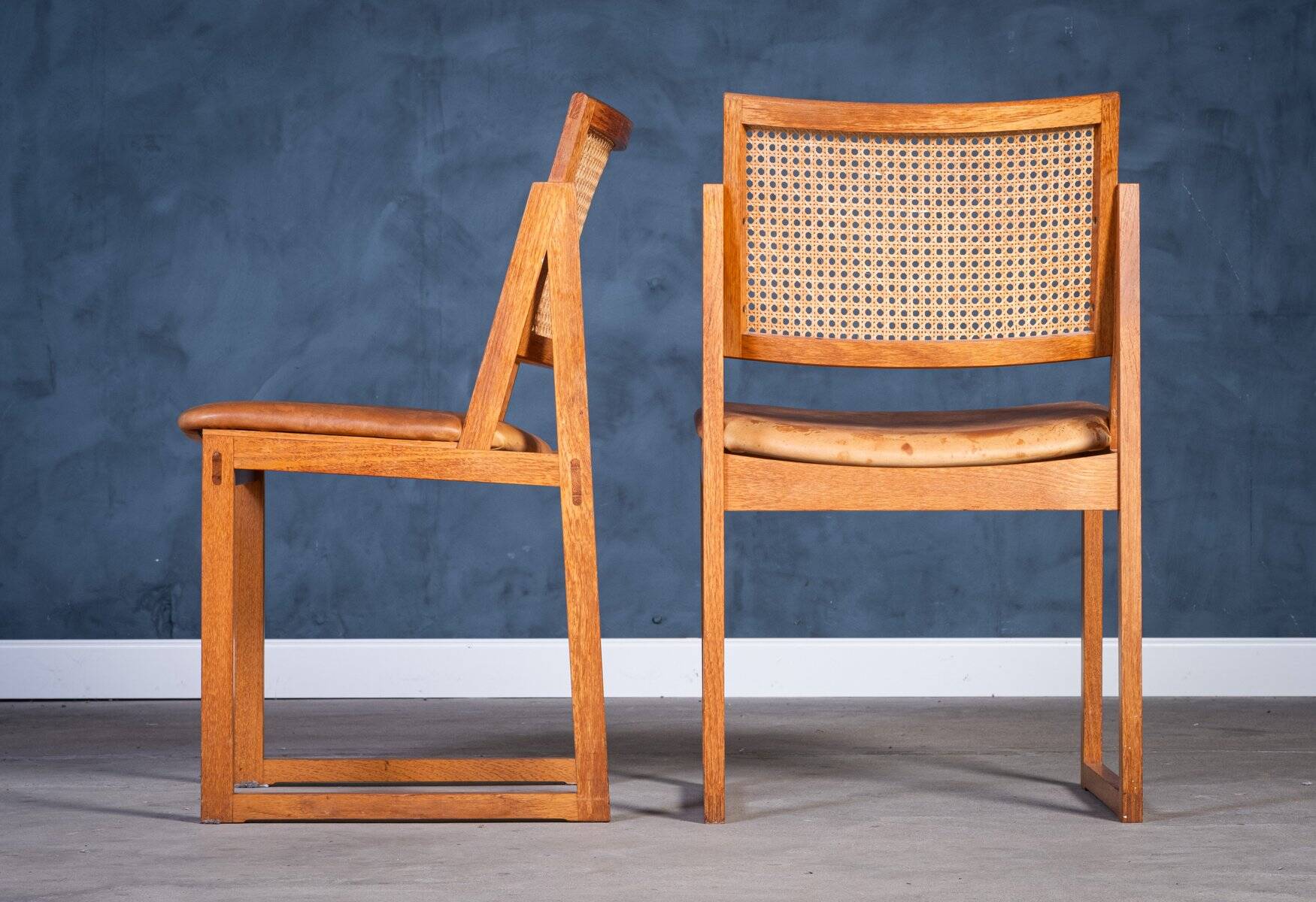 Oak Dining Chairs by Kai Lyngfeldt Larsen, 1960s, Set of 5