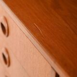 Sideboard with bookcase in teak and mahogany
