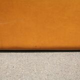 3-seater "space age" sofa, orange imitation leather, 1970s