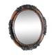 Oval mirror on an 18th century frame