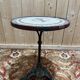 Table - Bistro side table with cast iron base and mosaic