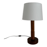 Art Deco turned wood lamp