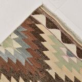 3x10 Pink & Cream Vintage Kilim Runner Rug, 81x306Cm