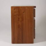 Elm wood chest of drawers by Luigi Gorgoni