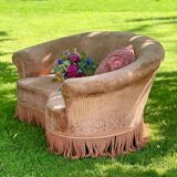 Velvet sofa