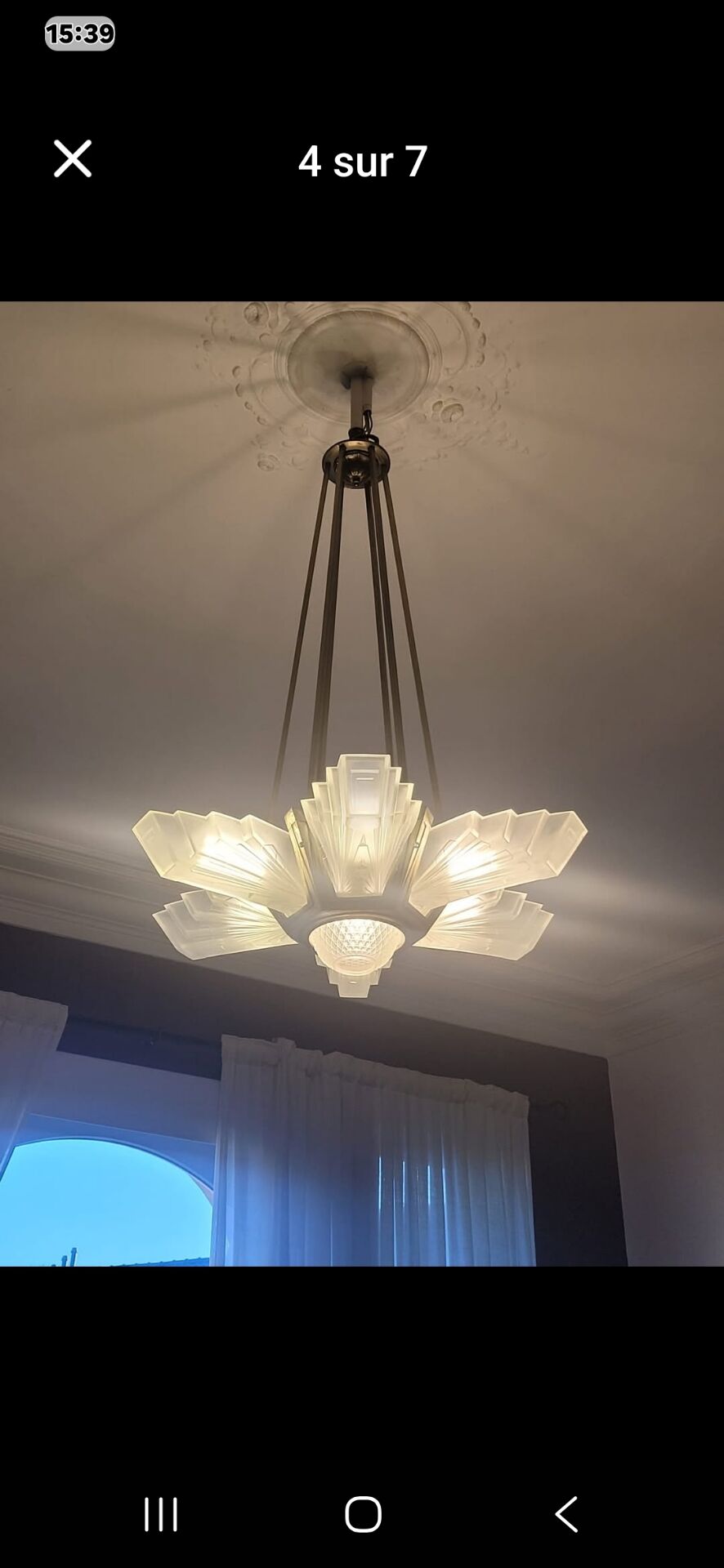 Lustre art déco 1930