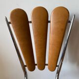 Formica folding table and two petal chairs from the 70s