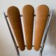 Formica folding table and two petal chairs from the 70s