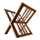 Vintage geometric magazine rack