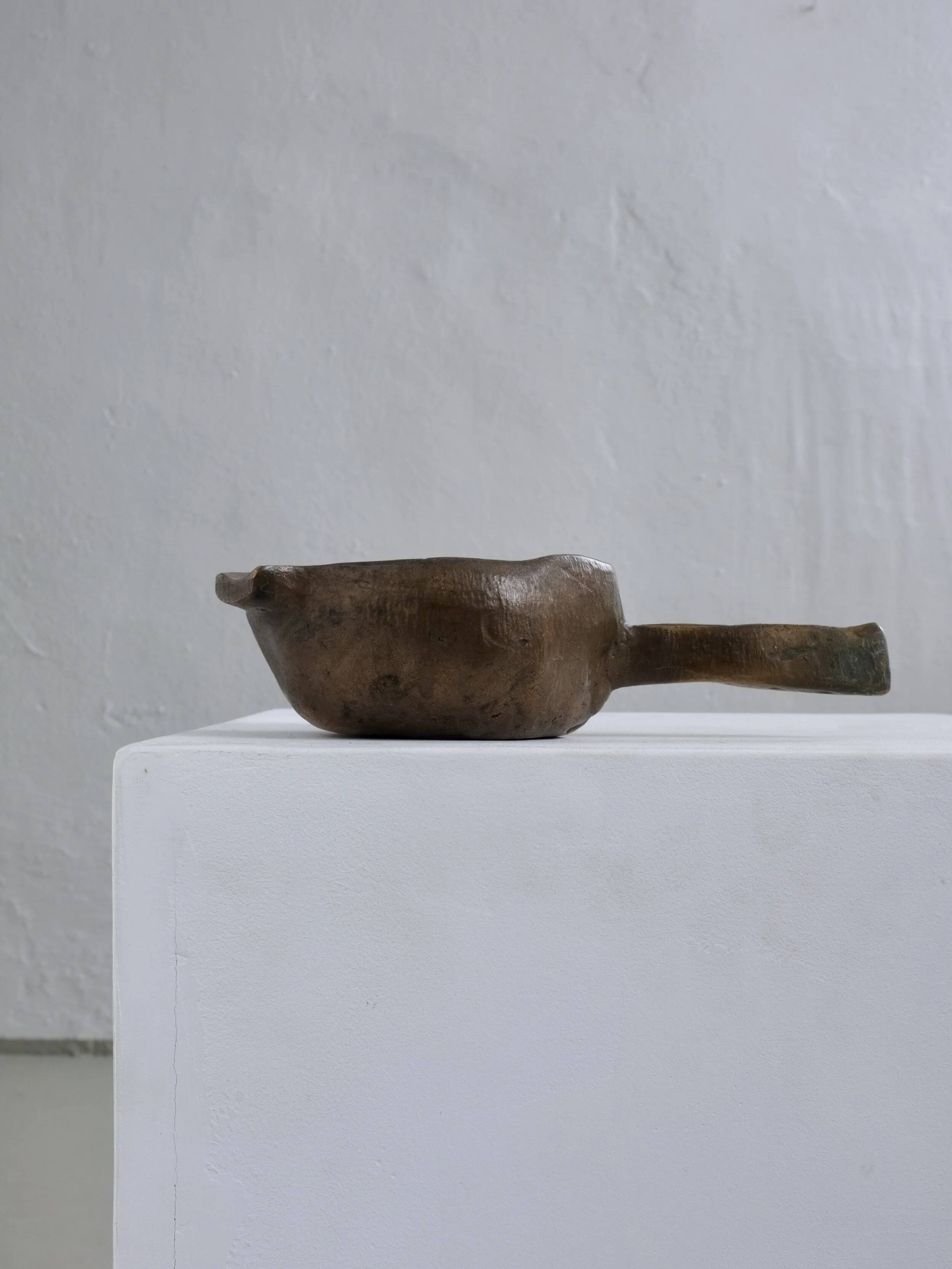 Brutalist bronze ashtray bowl | Germany | 1970s
