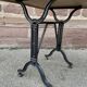 table bistrot parisienne fonte Mid-century French Paris café Montmartre bistro table 80s