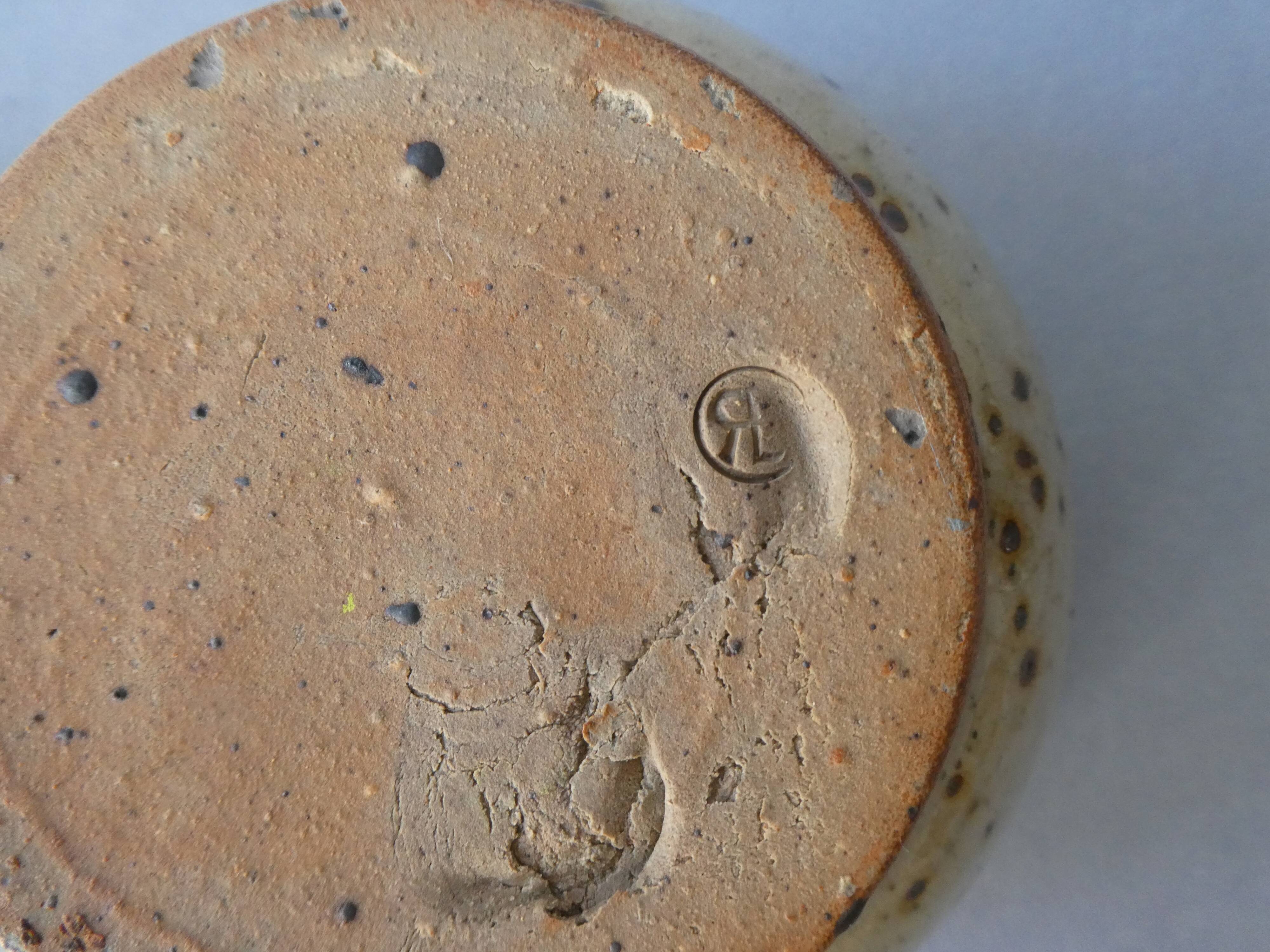 2 stoneware bowls signed, Rémi Bohnert, la Borne, 1970s