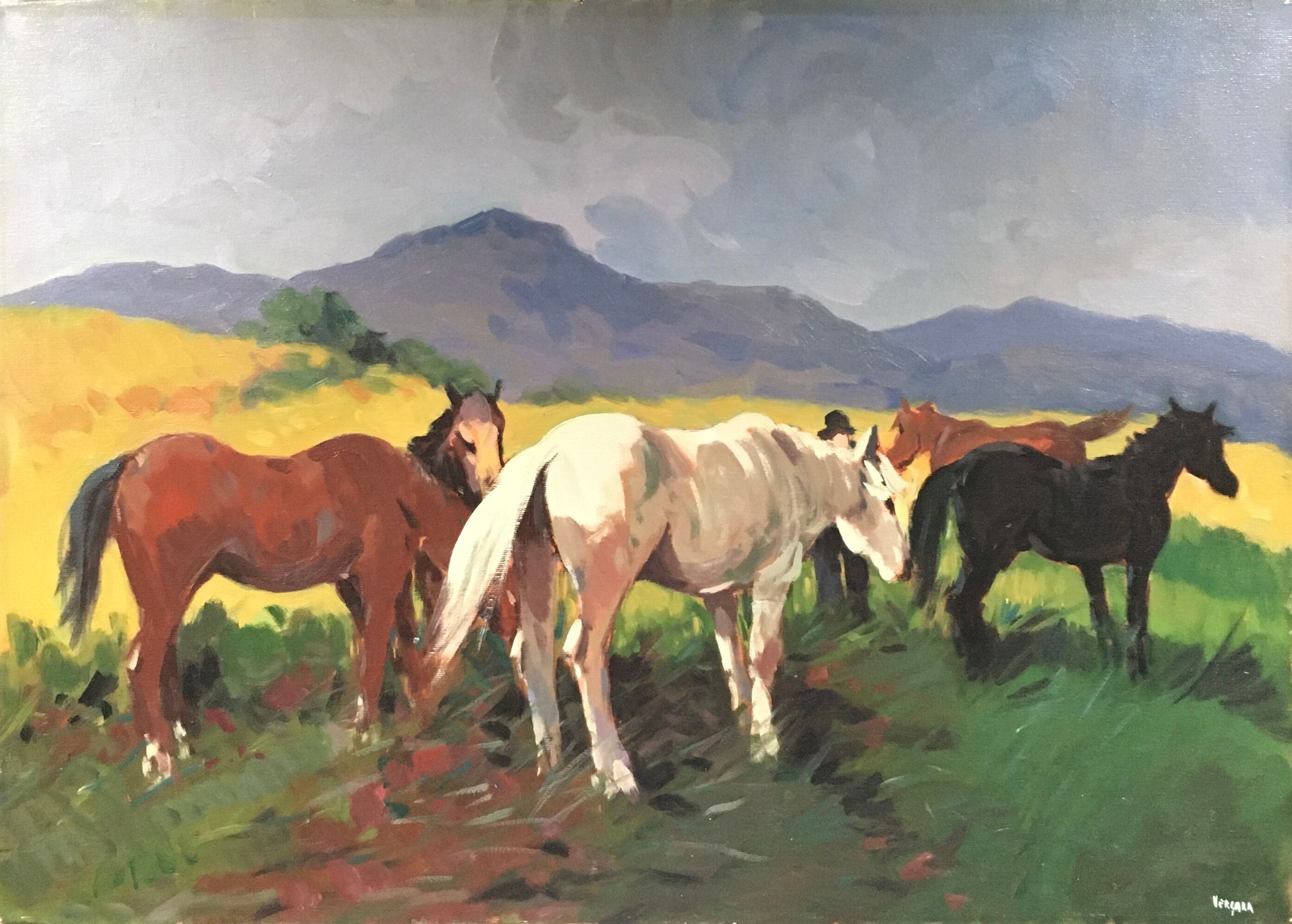 Wild Horses Painting