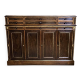 Sideboard in rosewood in the Charles X style, of fine cabinetmaking quality.