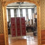 Imposing golden mirror xixth