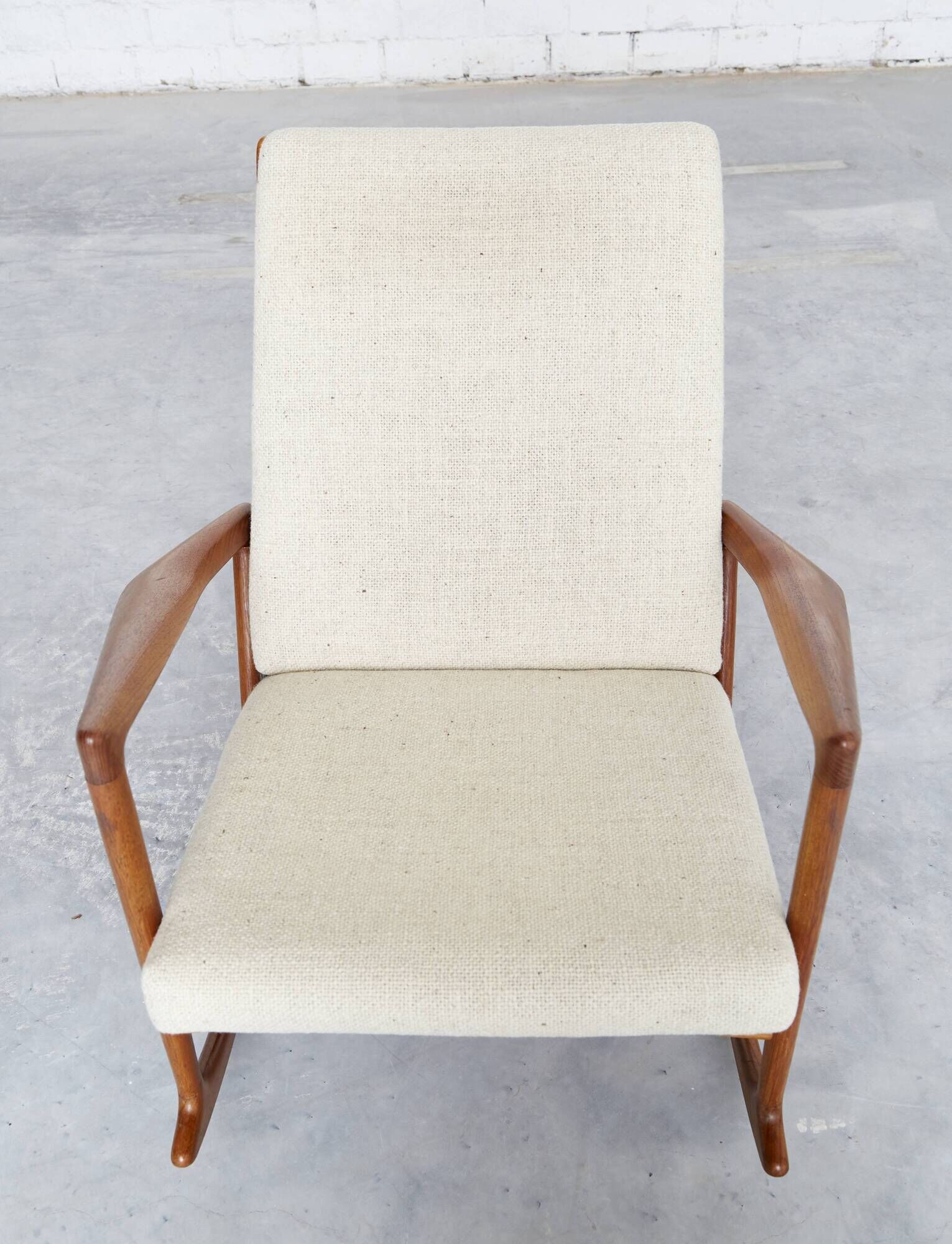 Rocking chair, model 650-15, by Ib Kofod-Larsen for Chr. Linneberg