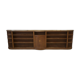 Mahogany bookshelf from English work around 1900 – documented historical provenance from the Montgolfier family.