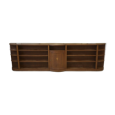 Mahogany bookshelf from English work around 1900 – documented historical provenance from the Montgolfier family.