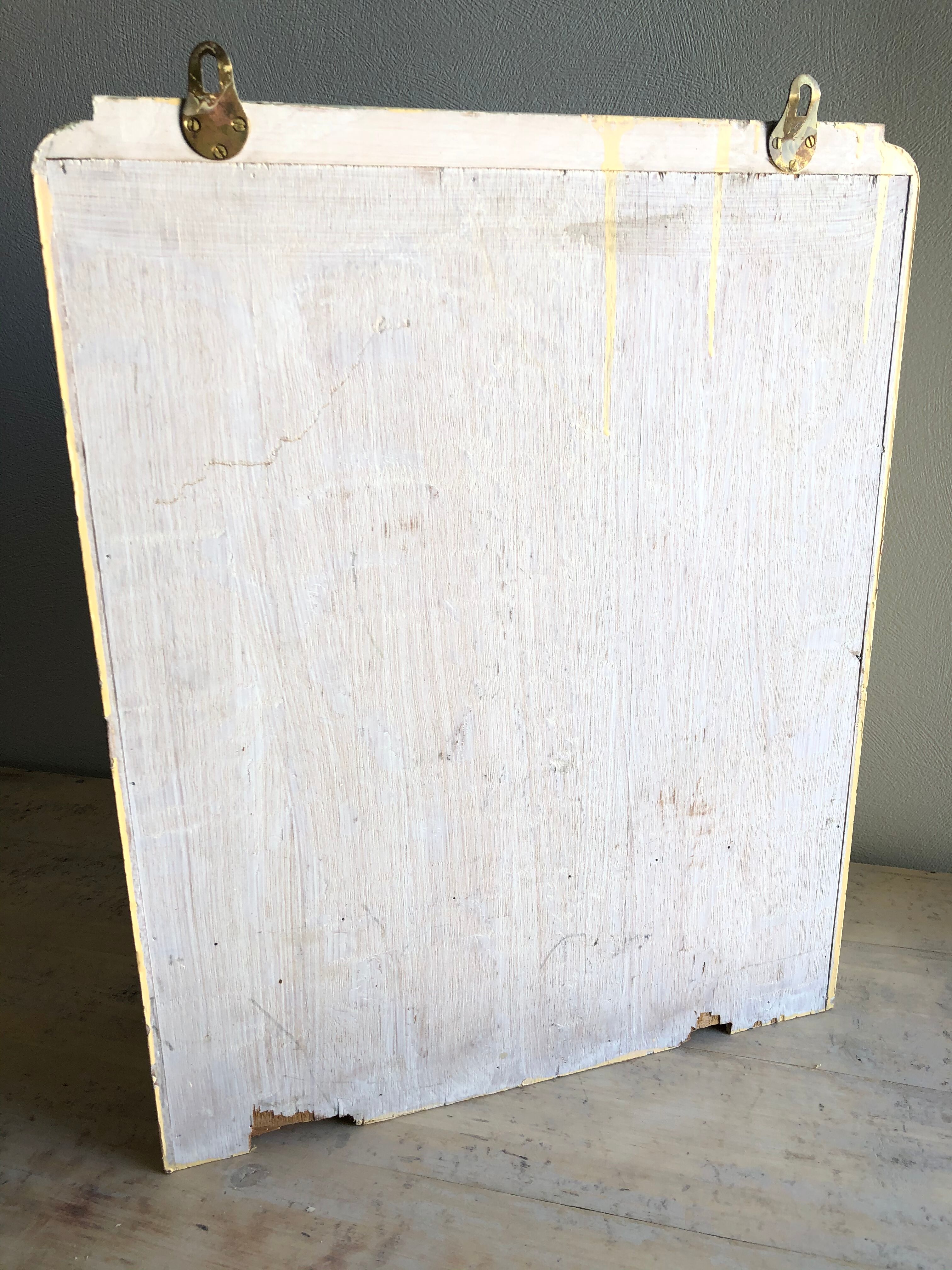 Weathered toilet cabinet