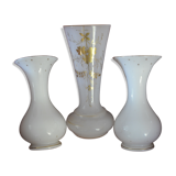 Triptych of vases signed