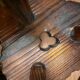 Wooden tripod stool