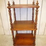 Three-level wooden shelf