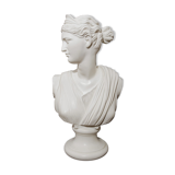 Large bust sculpture woman aphrodite platre white
