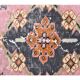 Turkish Vintage Handmade Wool Orange Rug 126x201