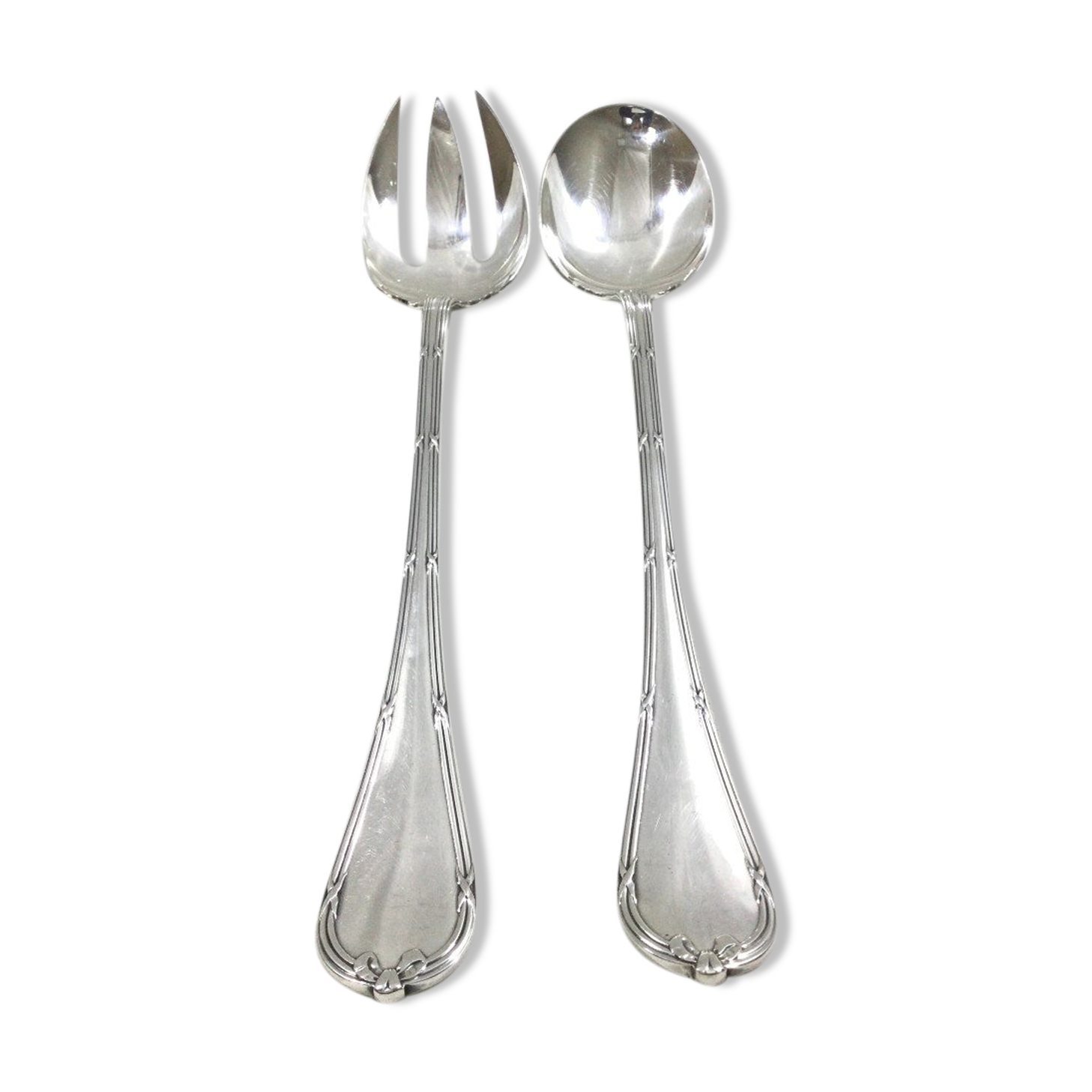 Christofle - Cross ribbon Model Salad Cutlery