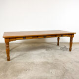 Country house wooden dining table