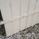 Old door in cream lacquered wood