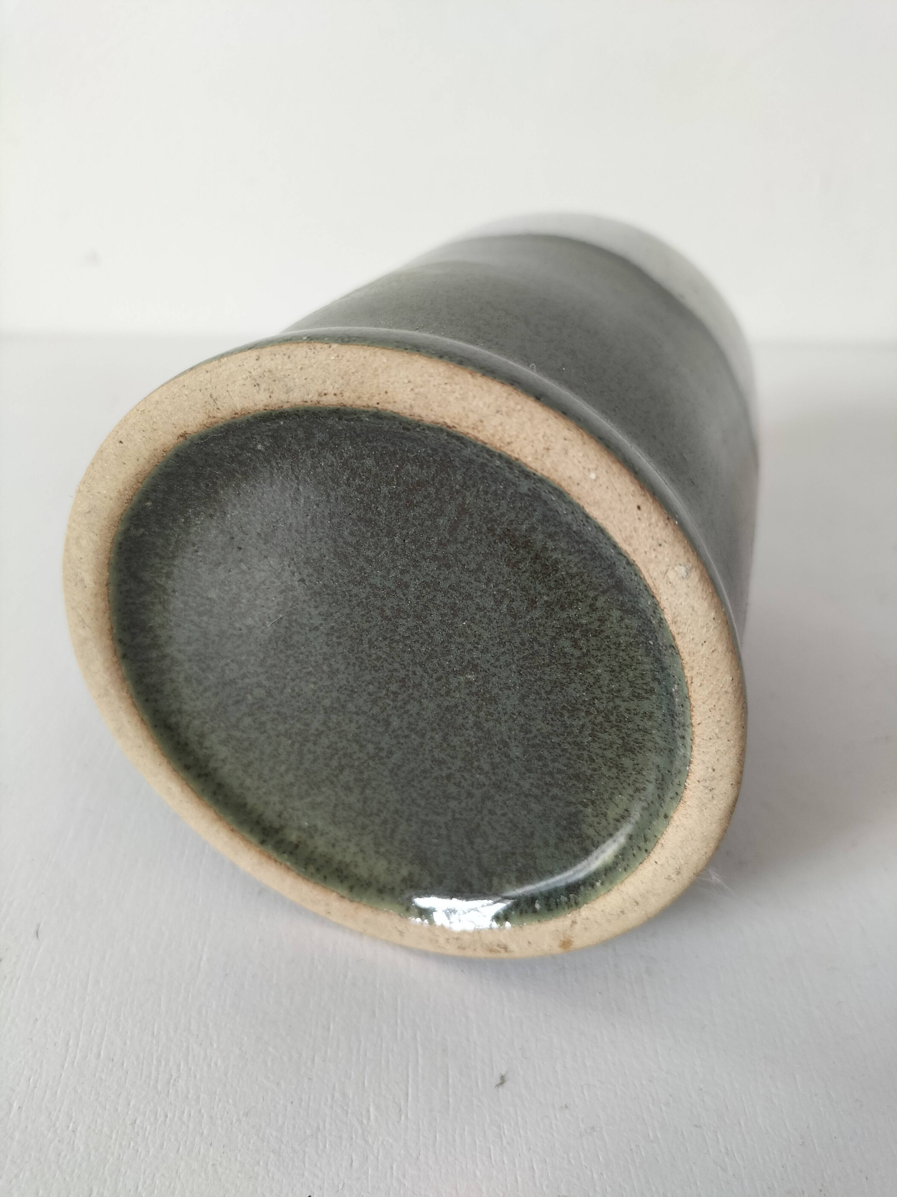 Glazed earthenware mug