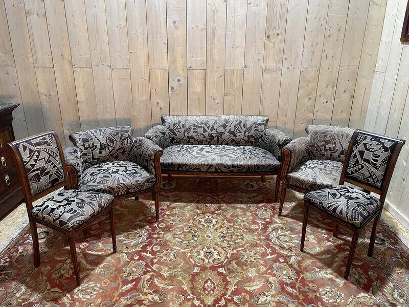 Salon Art Déco style Louis XVI Canapé - Fauteuils - Chaises