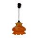Lustre Murano orange années 70