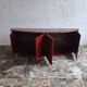 Italian convex sideboard in lacquered parchment by Aldo Tura