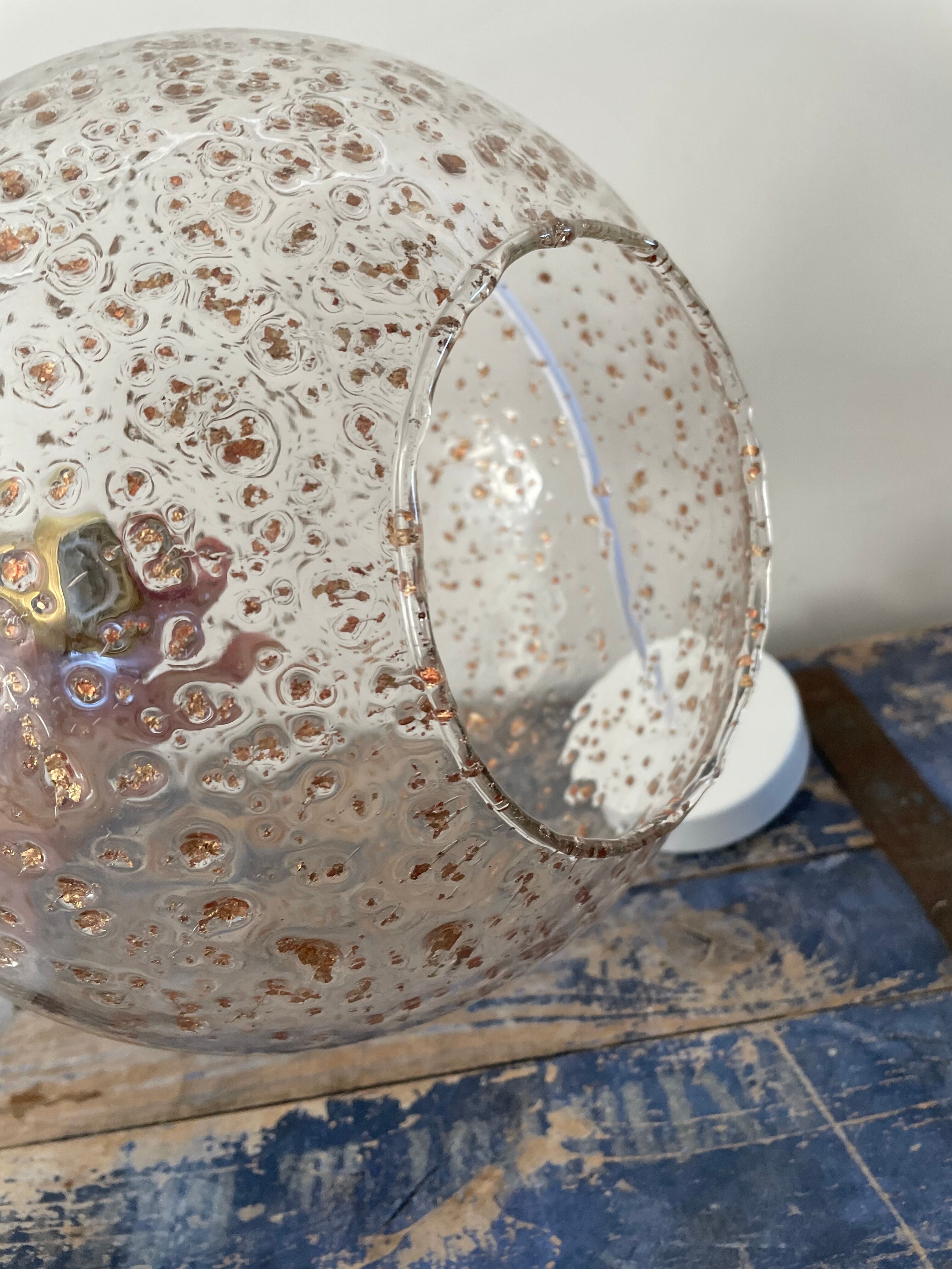 New electrified gold glitter glass pendant lamp