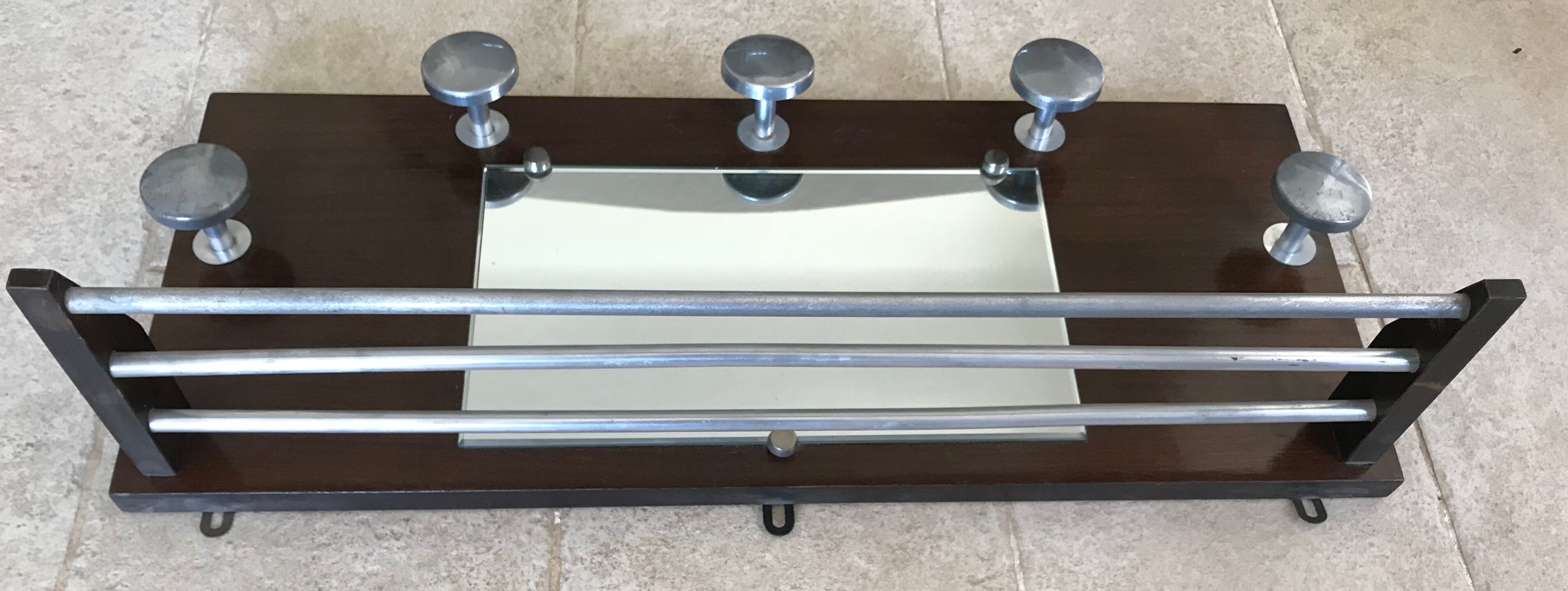 Coat locker room Art deco rosewood