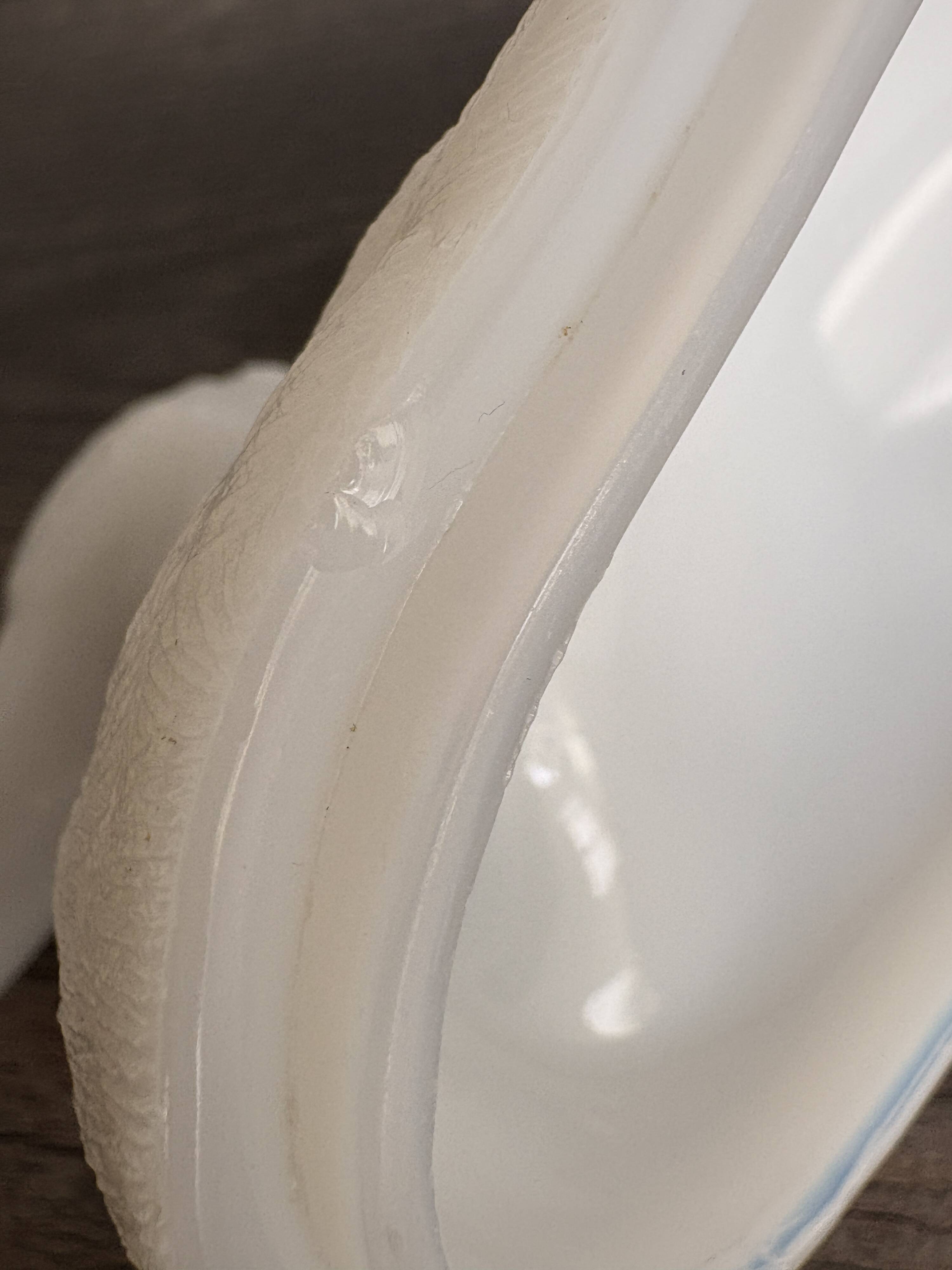 Antique white opaline candy box