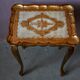 Nested tables in Florentine baroque style, gilded with gold leaf, Florence 1950s-60s.