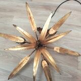 Golden leaf chandelier