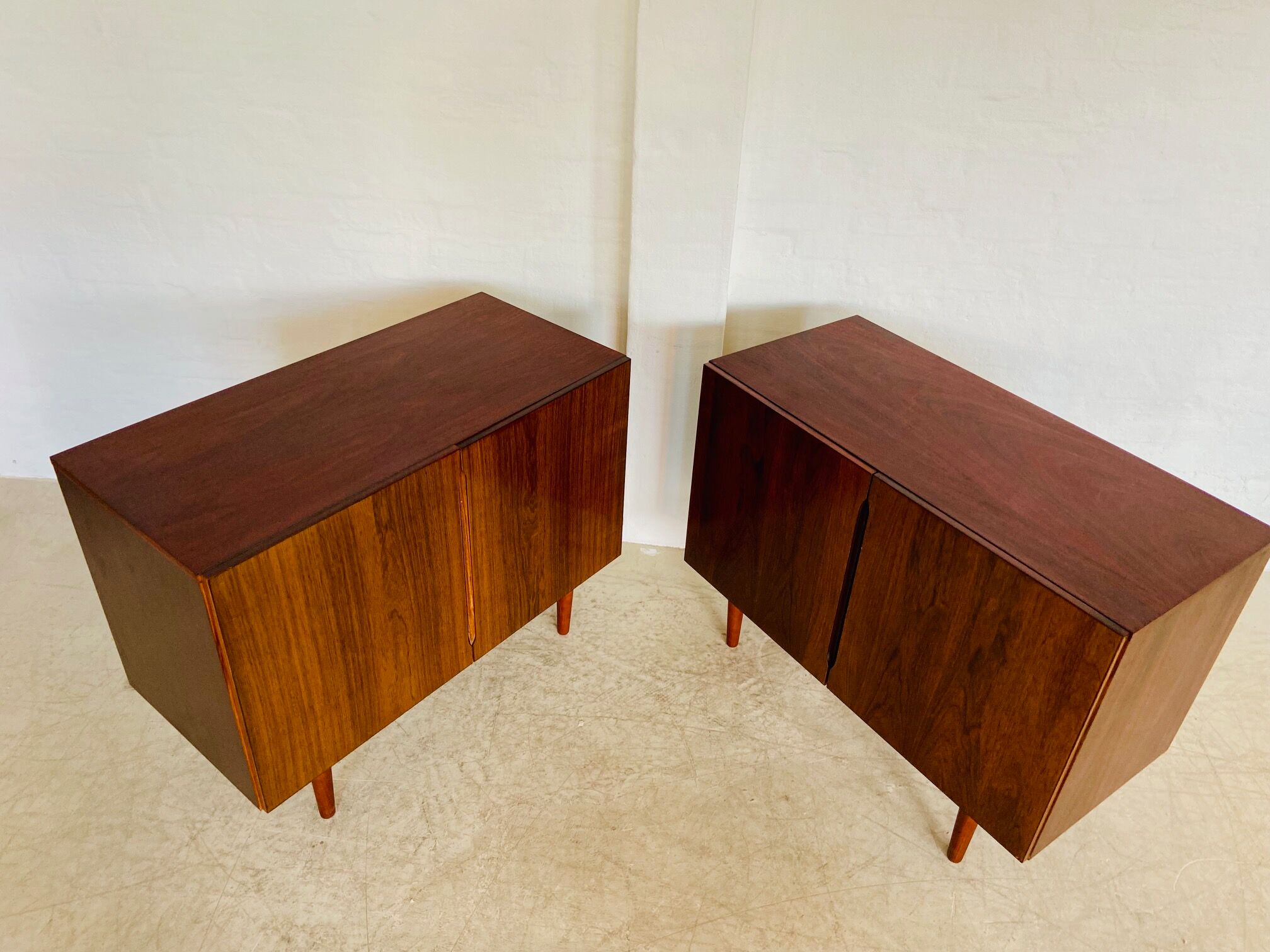 Vintage Danish mid-century matching rosewood sideboards 1960s