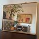 Vintage barber mirror 30x23cm