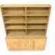 Oak chest of drawers-bookcase, Sweden, 1960