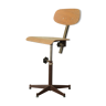 Wood and metal workshop chair