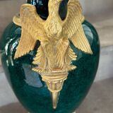Porcelain and bronze vase