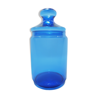 Scandinavian blue glass canbonne