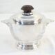 Silver metal coffee / tea service art deco 3 pieces